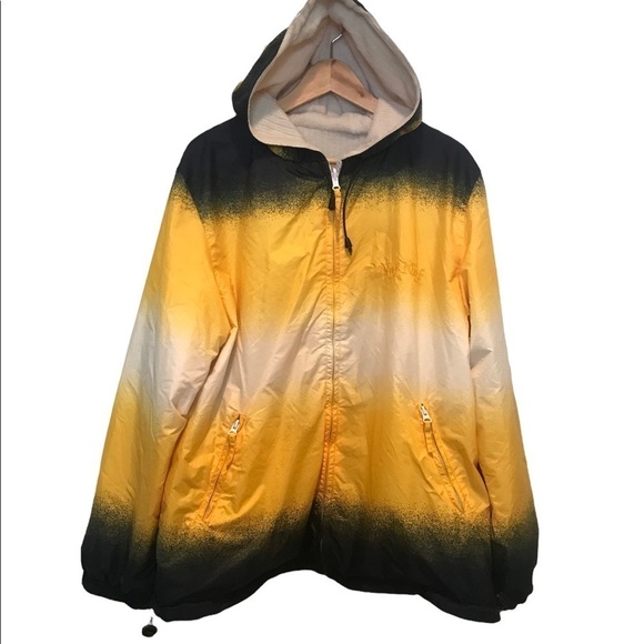 Naf Naf League Reversible Logo Hooded Jacket Vintage EUR Size 46 = US Size L - Picture 1 of 12